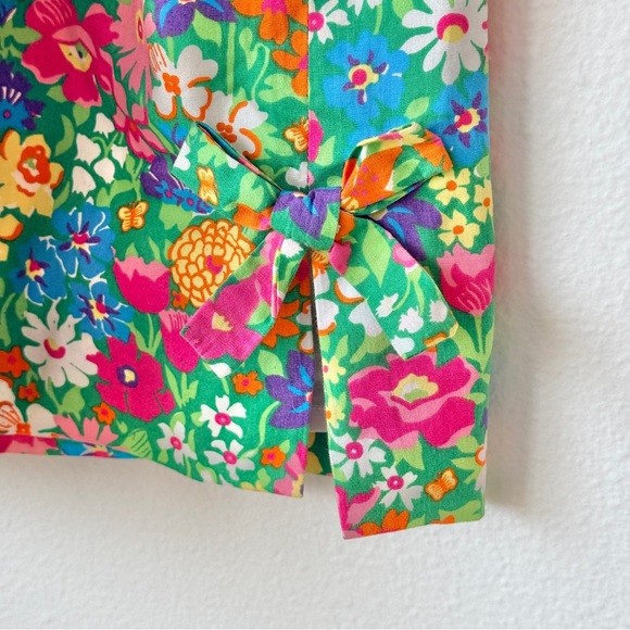 Lilly Pulitzer Bright Floral Women's Side Bow Skirt Golf Preppy Vacation Size 12 - Picture 4 of 11